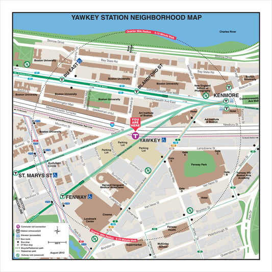 Commuter Rail Station Neighborhood Map: Yawkey (Aug. 2013)