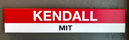 MBTA Red Line Replica Wood Station Signs (22")