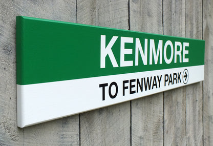 MBTA Green Line Replica Wood Station Signs (22")