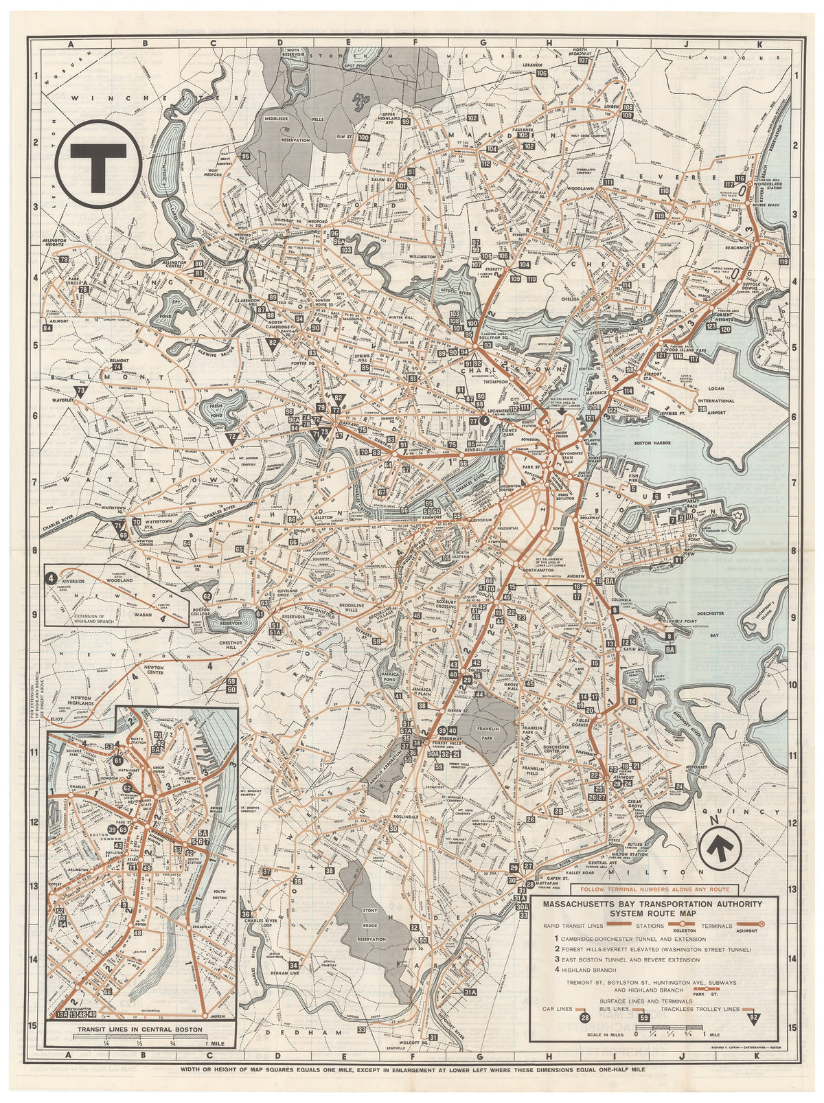 Mbta Vector Map 1965 MBTA System Map – MBTAgifts