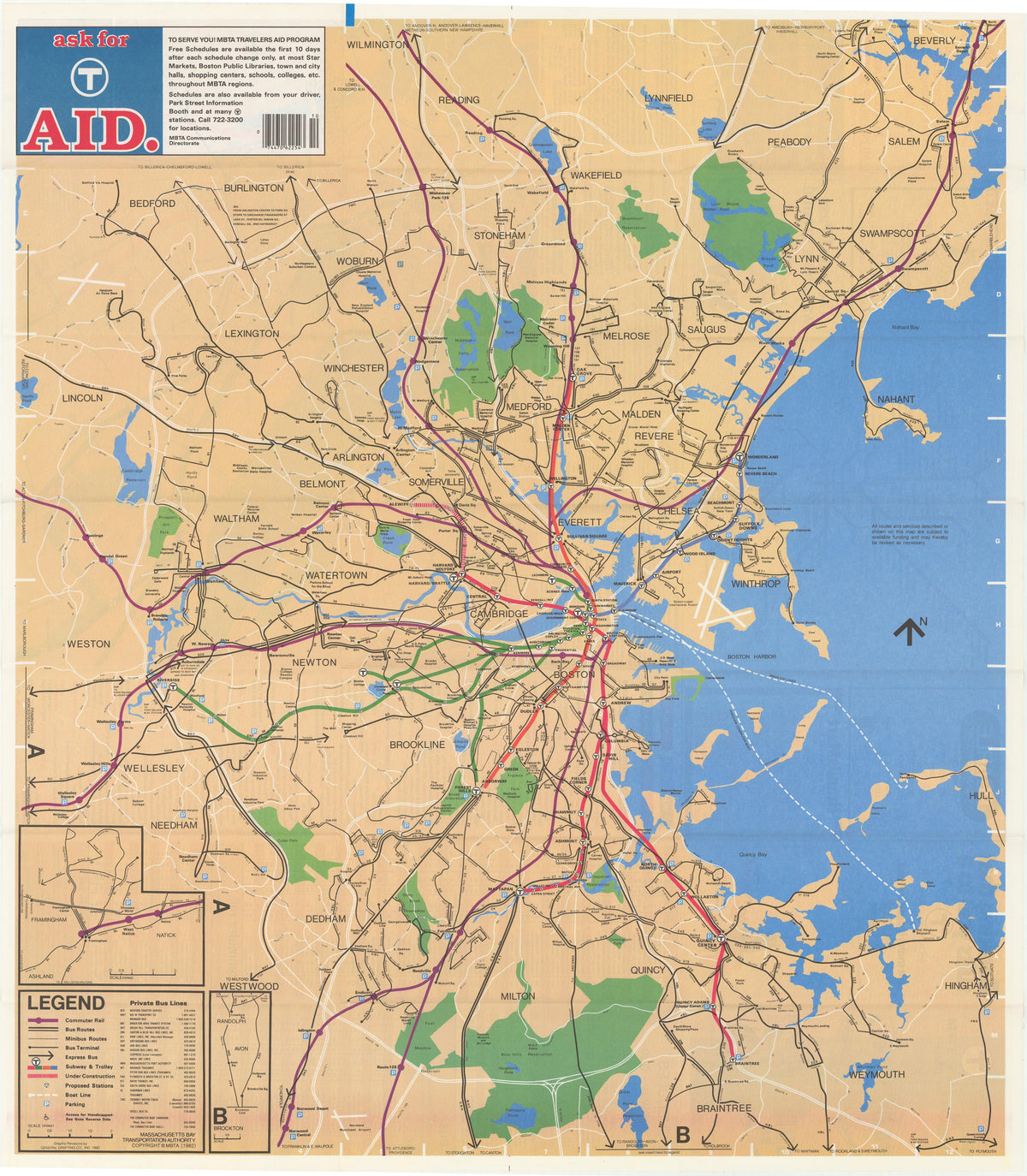 1982 MBTA System Map (Side A) – MBTAgifts