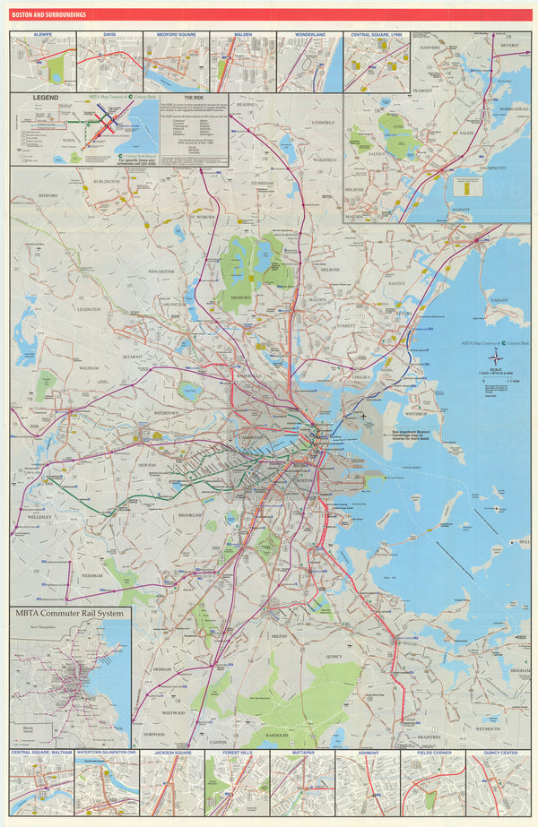 1996 MBTA System Map (Side A) – MBTAgifts