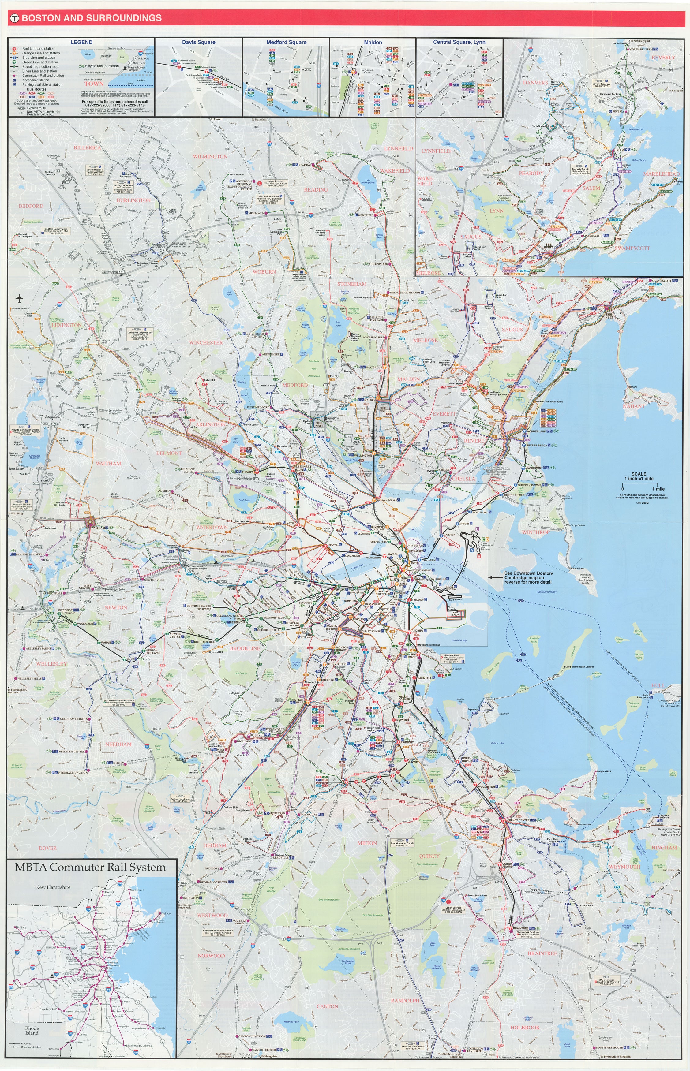 2006 MBTA System Map (Side A) – MBTAgifts