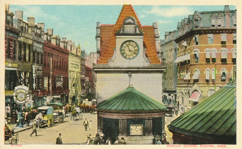 Vintage Postcard: Scollay Square Station Head House