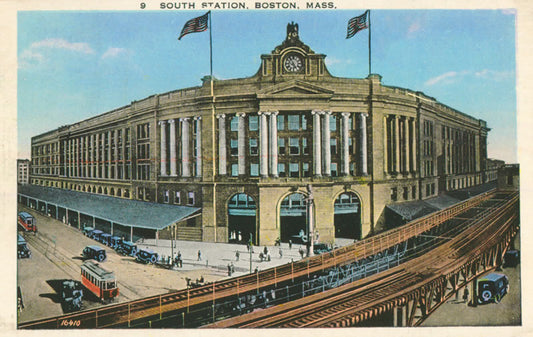 Vintage Postcard: South Station Boston
