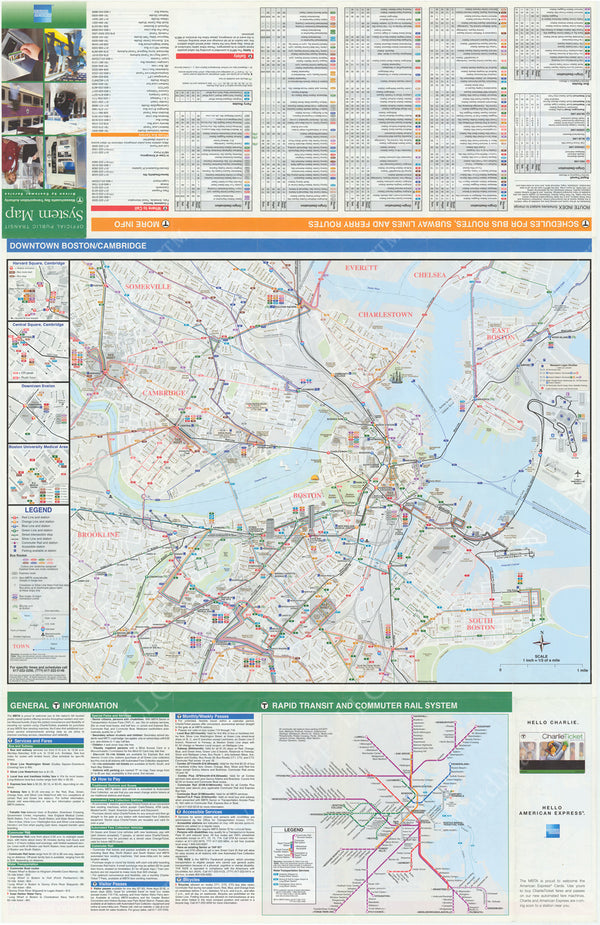 2006 MBTA System Map (Side B) – MBTAgifts