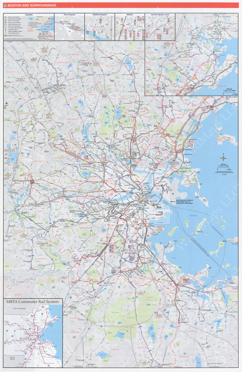 2013 MBTA System Map (Side A) – MBTAgifts