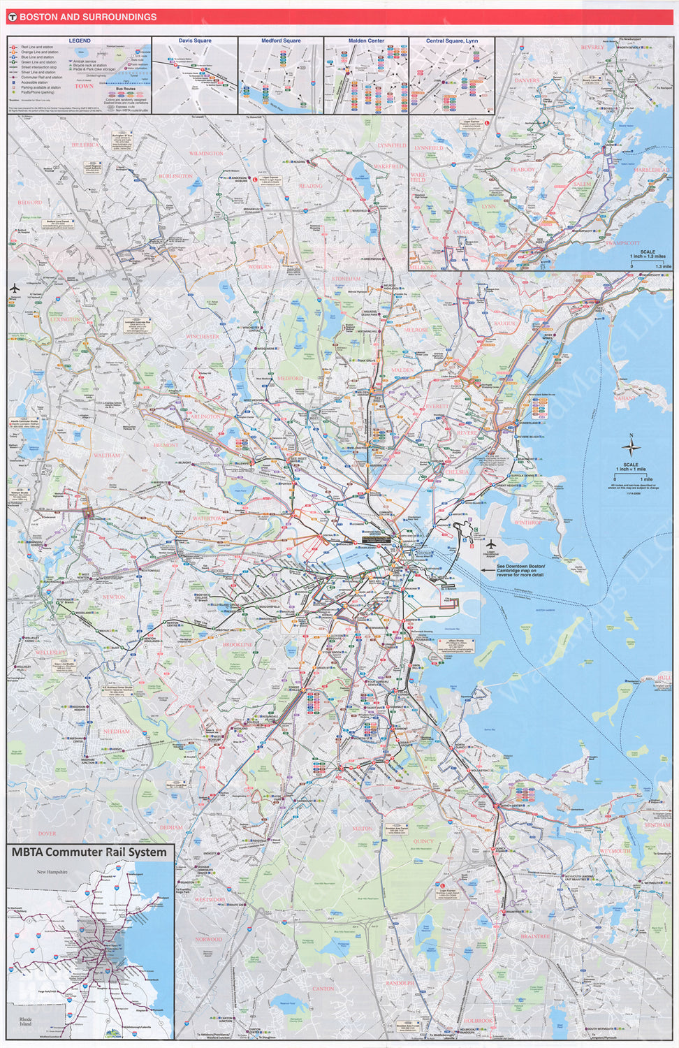 2014-15 MBTA System Map (Side A) – MBTAgifts